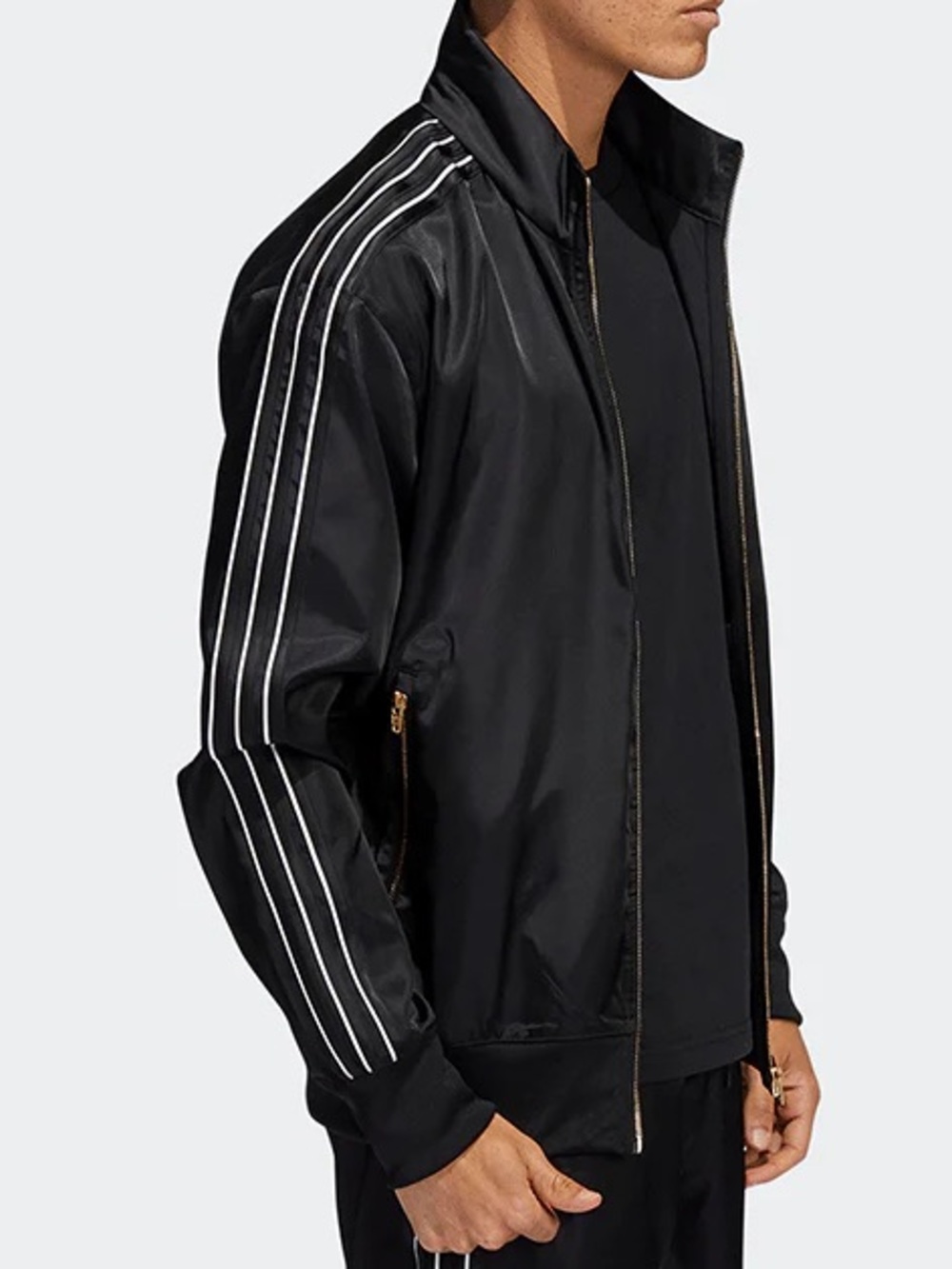 Adidas Jacket with Gold Accents. Like New!! Men Small